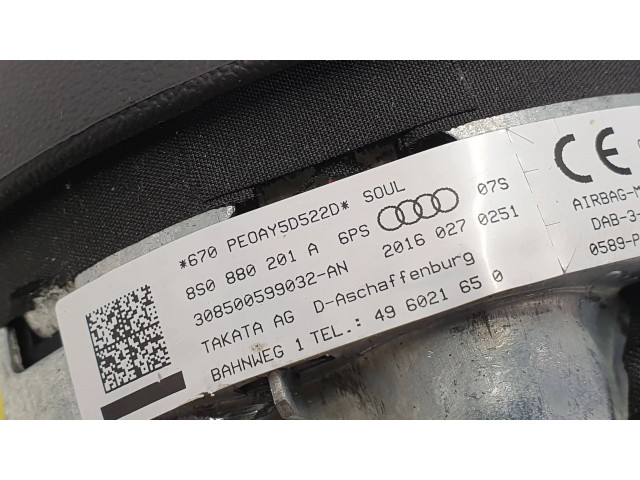 Подушка безопасности водителя 8S0880201A, 308500599032AN   Audi TT TTS RS Mk3 8S