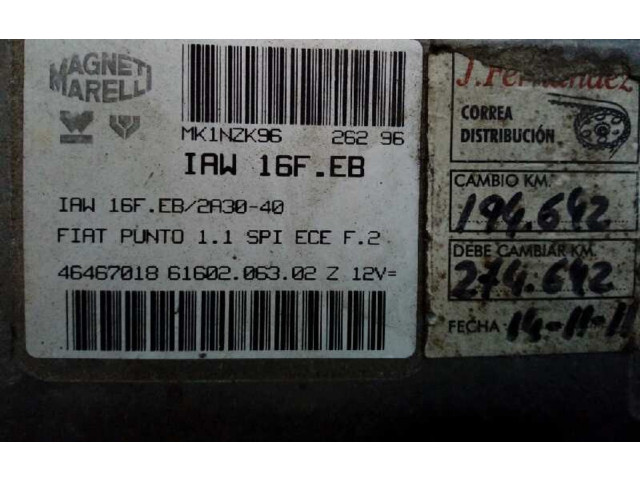 Блок управления двигателя IAW16FEB, 00464670180   Fiat Punto (176)