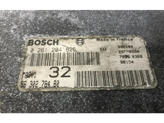 Řídící jednotka 9630278480, 0261204625   Peugeot 106 