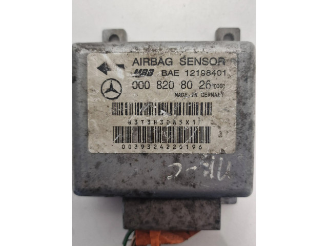 Блок подушек безопасности 0008208026, 12198401   Mercedes-Benz C W203