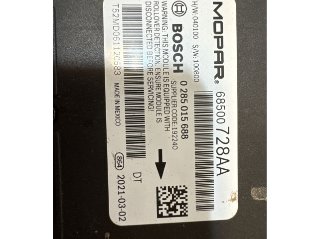 Блок подушек безопасности 68500728AA, 0285015688   Dodge RAM 1500 DS