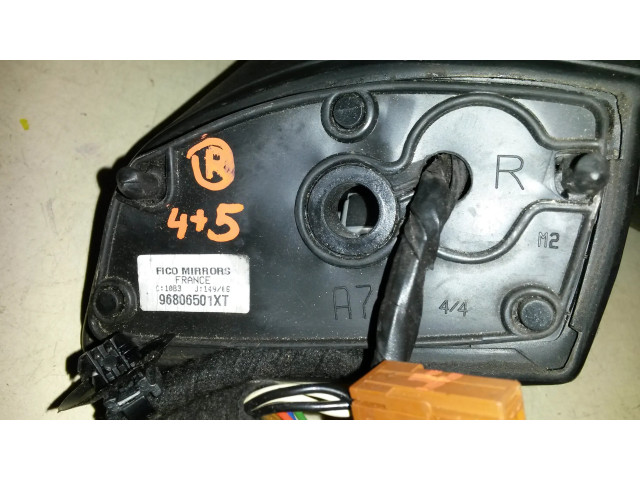 Zpětné zrcátko pravé Peugeot 207 2006  96806501XT, EXLD  