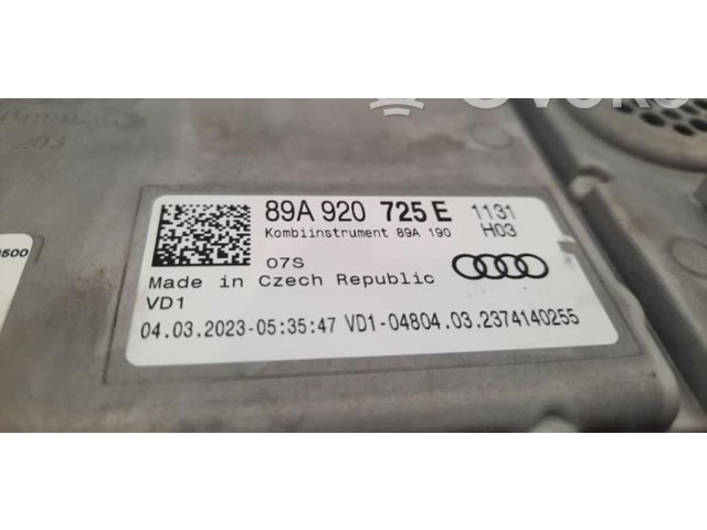 Přístrojová deska  Audi Q4 Sportback e-tron 2023 89A920725E  