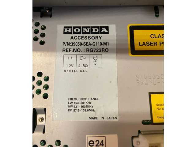 Блок управления климат-контролем 39050SEAG110M1, RG723R0   Honda Accord