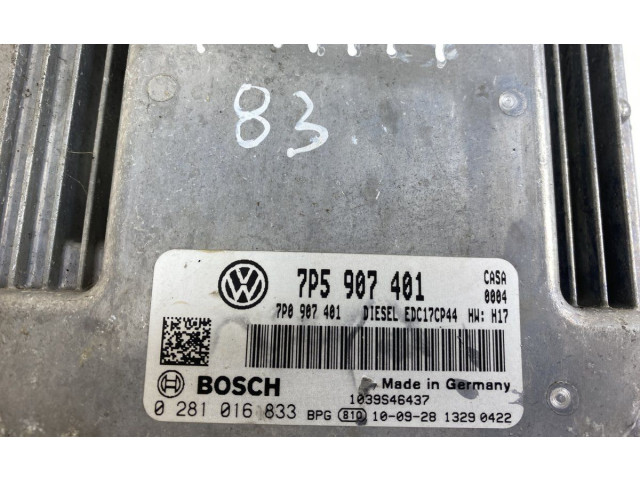 Řídící jednotka 0281016833, 95861860510   Porsche Cayenne (92A) 2010