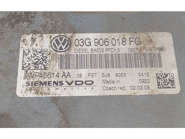 Řídící jednotka 03G906018FG, 5WP45614AA   Volkswagen Passat Alltrack 2008