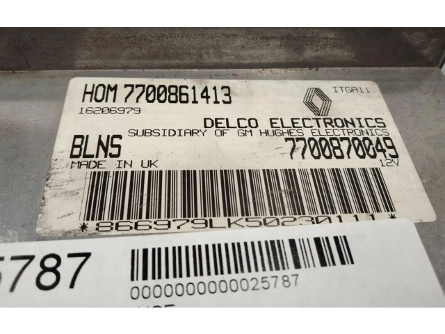 Řídící jednotka 7700861413   Renault Clio I 