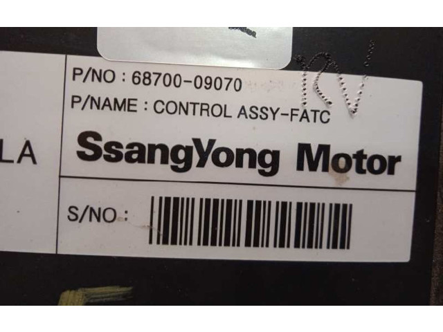 Блок управления климат-контролем 6870009070, 6870009070HCH   SsangYong Kyron