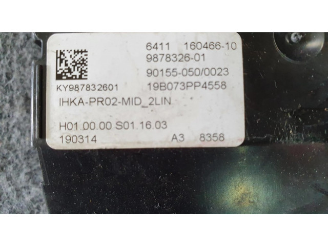 Блок управления климат-контролем 9878326, 16046610   BMW 3 G20 G21