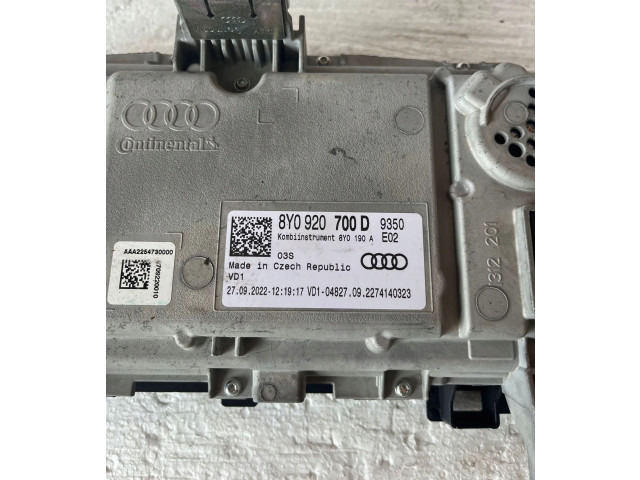 Přístrojová deska  Audi A3 8Y 2020 8Y0920700D  