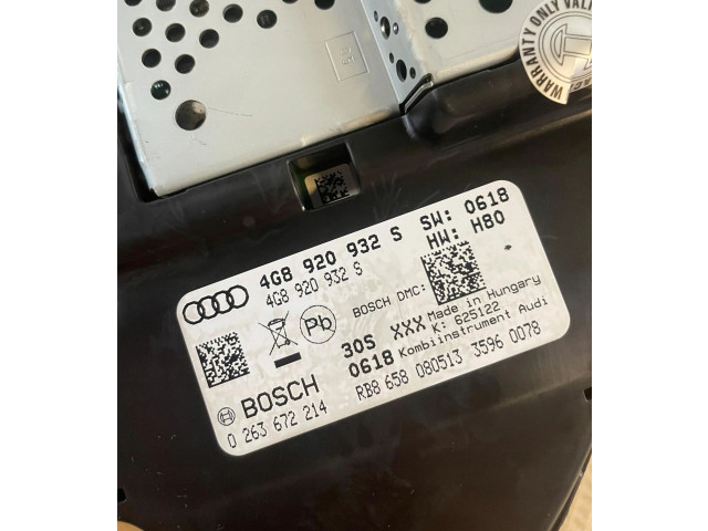 Панель приборов 4G8920932S   Audi A6 C7       