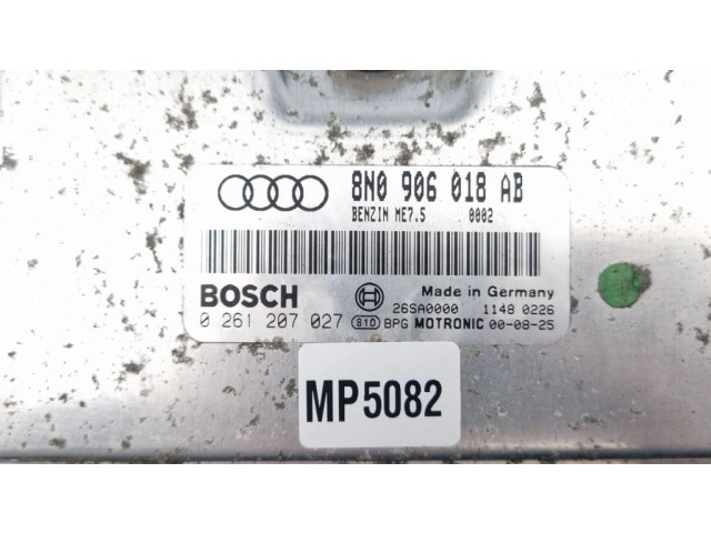 Блок управления двигателя 8N0906018AB, 0261207027   Audi TT Mk1