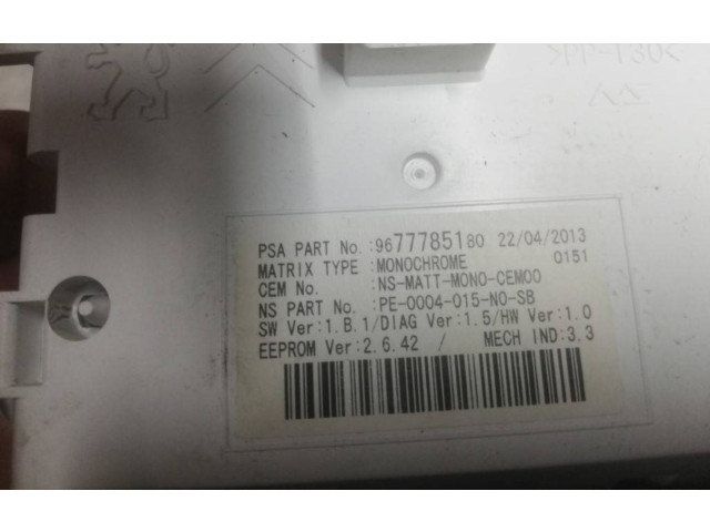Панель приборов 9677785180   Peugeot 5008       