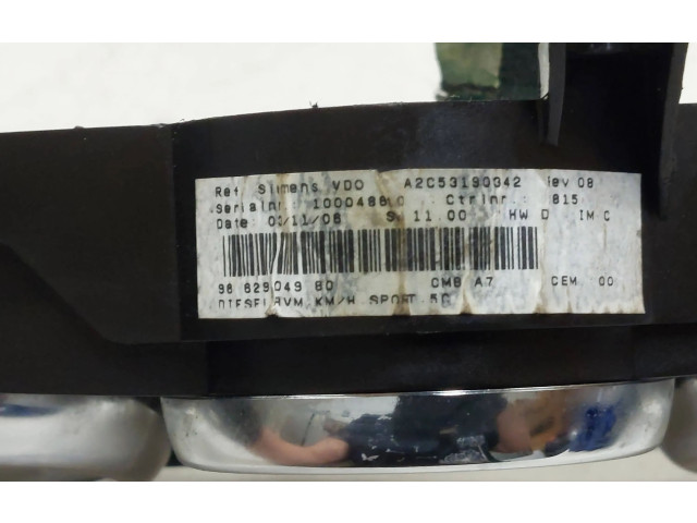 Přístrojová deska  Peugeot 207 2009 9662904980, A2C53190342  