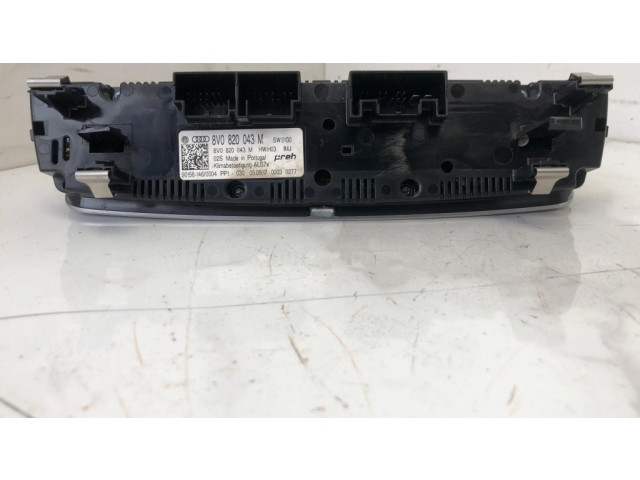 Блок управления климат-контролем 8V0820043M, 901561460004   Audi A3 S3 8V