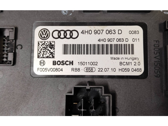 Блок комфорта 4H0907063D   Audi A8 S8 D4 4H   