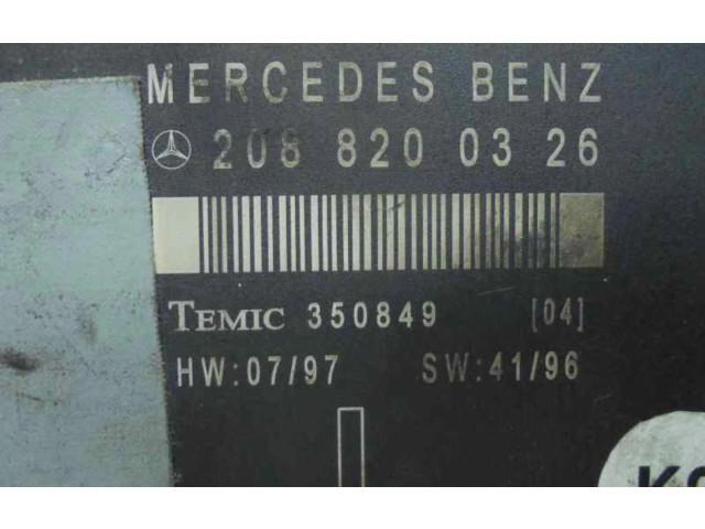 Блок управления    Mercedes-Benz CLK A209 C209