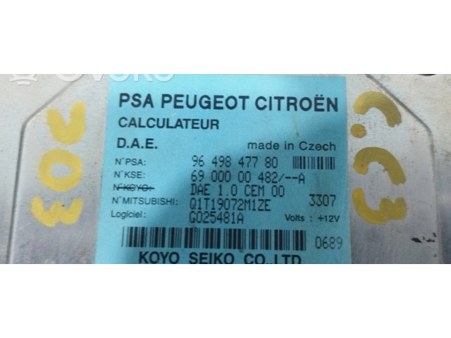 Блок управления 9649847780, N1.Z2.4.5.4.M   Citroen C3 Pluriel