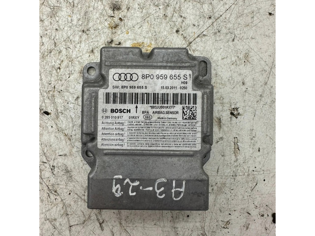 Блок подушек безопасности 8P0959655S, 0285010917   Audi A3 S3 8P