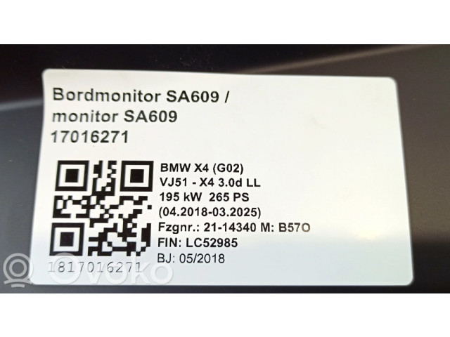Дисплей    021912, 8715335   BMW X4 G02