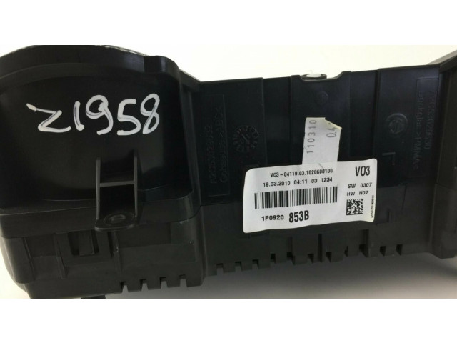 Панель приборов 1P0920853B, Z1958   Seat Leon (1P)       