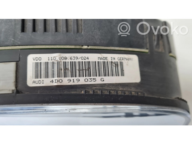 Přístrojová deska  Audi A8 S8 D2 4D 1998 4D0919035G, 110008639  