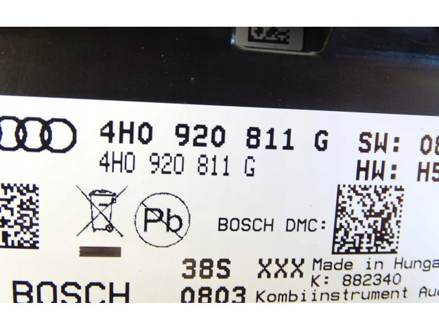 Přístrojová deska  Audi A8 S8 D5 2021 4H0920811G  