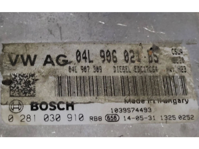 Řídící jednotka 0281030910, 04L906021BS   Audi A4 S4 B8 8K 2010