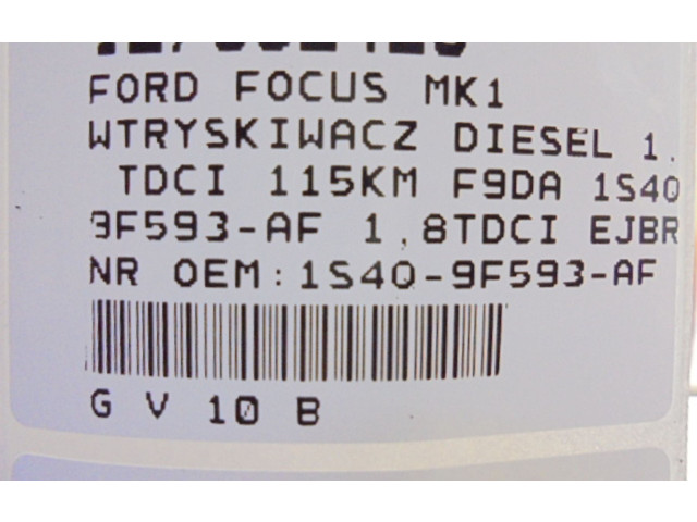 Vstřikovač 1S4Q-9F593-AF, 1S4Q-9F593-AF   Ford Focus C-MAX     