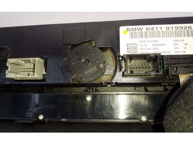 Блок управления климат-контролем 9199261, 6411919926101   BMW 3 E92 E93