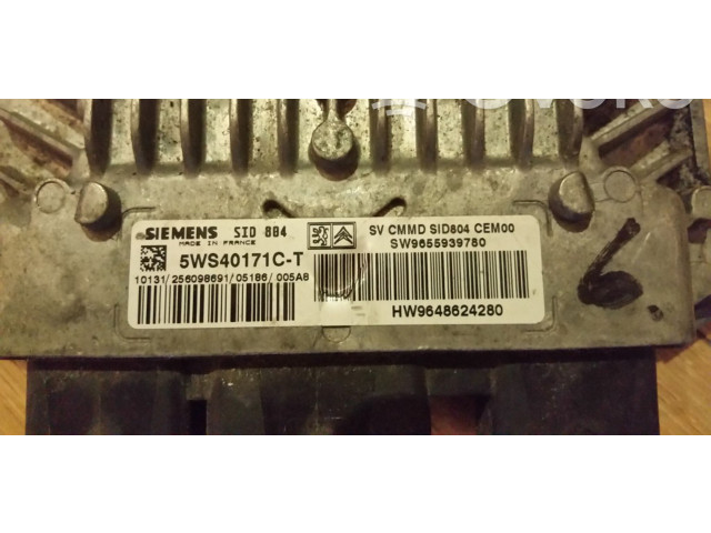 Řídící jednotka 5WS40171CT, SW9655939780   Peugeot 1007 2005