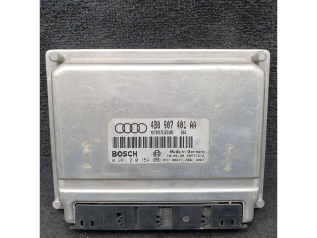 Блок управления двигателя 4B0907401AA, 0281010154   Audi A6 S6 C5 4B