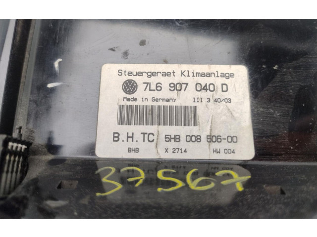 Блок управления климат-контролем 7L6907040D   Volkswagen Touareg I