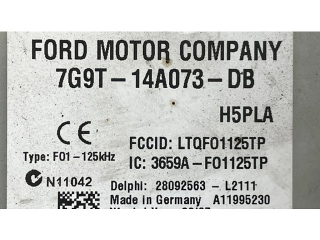 Блок предохранителей 7G9T14A073DB, 1T0501125TP   Ford Mondeo MK IV    