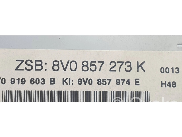 Дисплей    8V0857974E, 8V0857273K   Audi A3 S3 8V