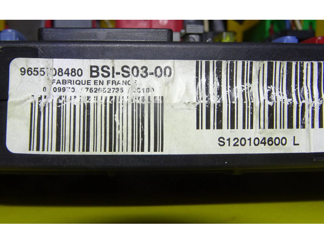 Pojistková skříňka Řídící jednotka BSM 9655708480, S120104600L   Peugeot 407 2006