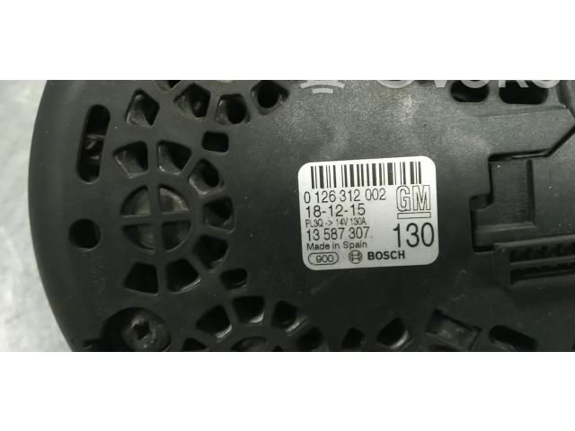 Генератор 13587307, 0126312002   Vauxhall Astra K      