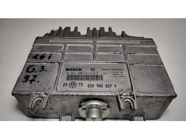 Řídící jednotka 030906027, 0261203613   Volkswagen Golf III 1996