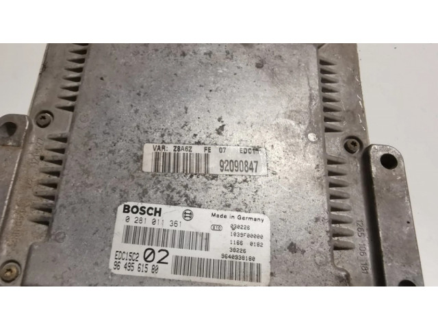 Řídící jednotka 0281011361, 9649561580   Peugeot 607 2005