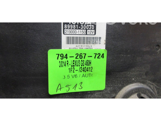 Přístrojová deska  Lexus GS 300 350 430 450H 2013 4ttfrtjddsdS98W, 89661  