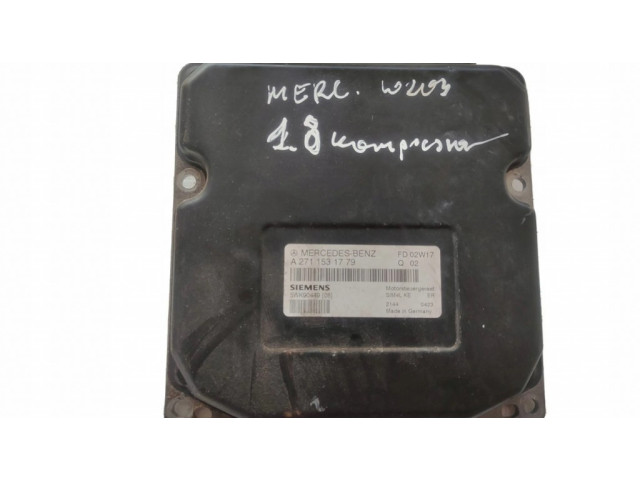 Блок управления двигателя A2711531779   Mercedes-Benz C W203