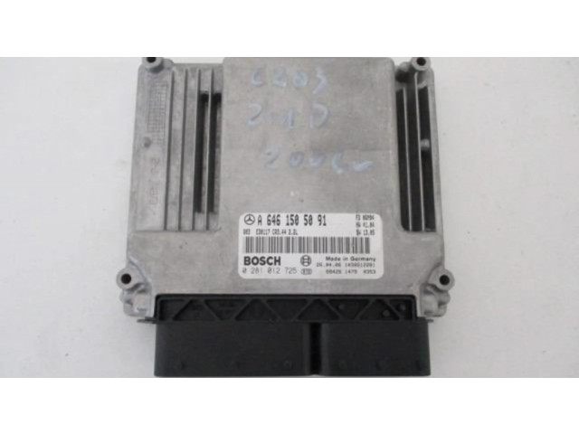 Řídící jednotka A6461505091, 0281012725   Mercedes-Benz C W203 2005