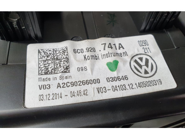 Přístrojová deska  Volkswagen Polo II 86C 2F 1985 6C0920741A, A2C90266000  