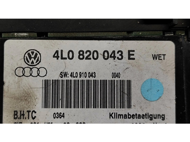 Блок управления климат-контролем 4L0820043E, 5HB00918404   Audi Q7 4L