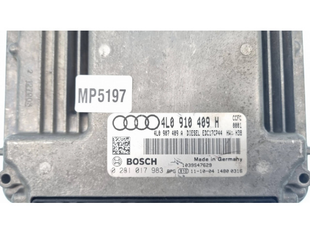 Блок управления двигателя 4L0910409H, 4L0907409A   Audi Q7 4L