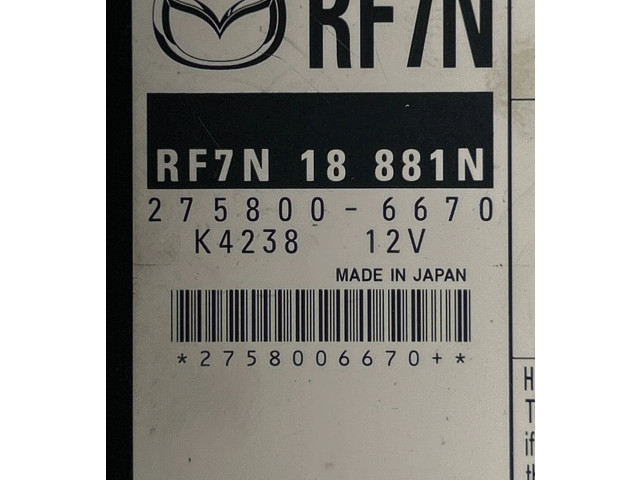 Řídící jednotka RF7N18881N, 7580066700   Mazda 5 2008