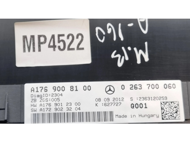 Přístrojová deska  Mercedes-Benz A W176 2014 A1769008100, A1769012300  