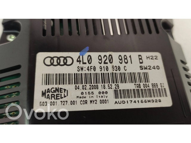Панель приборов 4L0920981B, 4F0910930C   Audi Q7 4L       