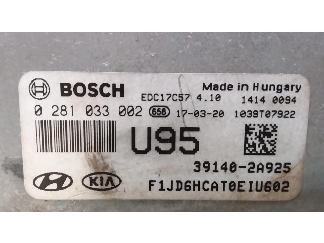 Řídící jednotka 391402A925, 0281033002   KIA Ceed 2017