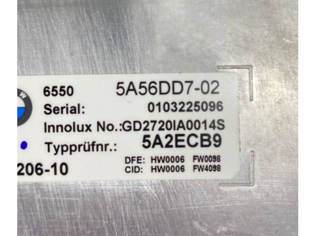 Дисплей    5A56DD7, 5A2ECB9   BMW i4